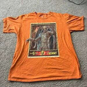Vintage Orange Universal Pictures The Mummy movie promo t-shirt